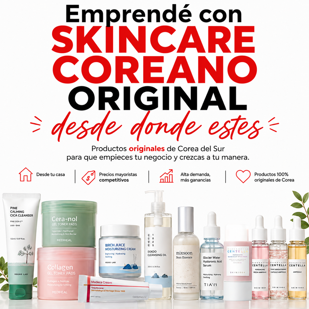Emprende con skincare coreano